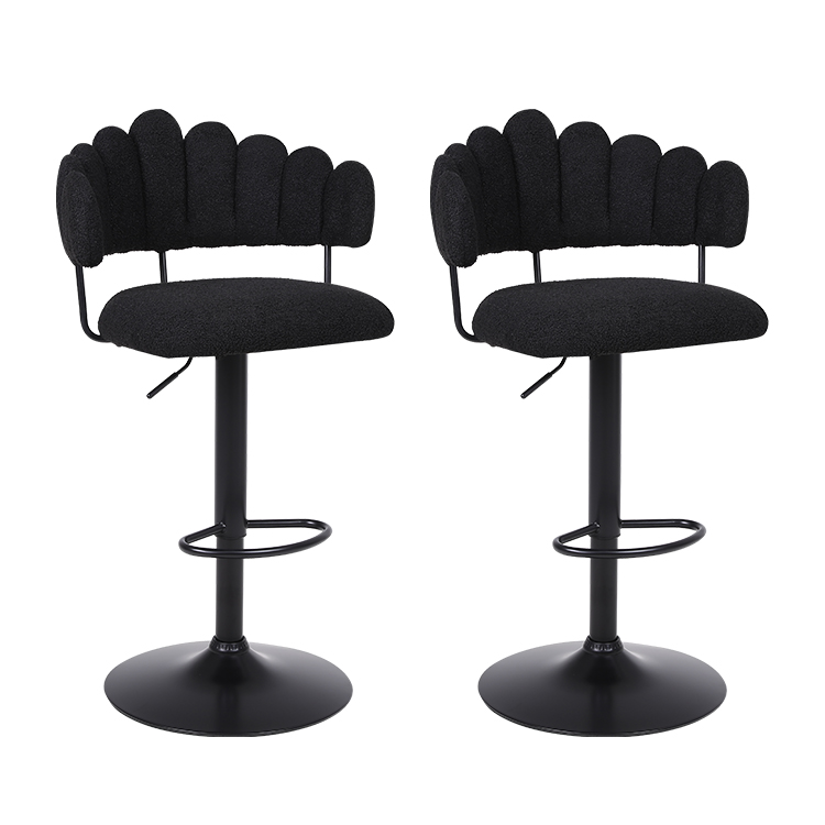 black velvet bar stool chair